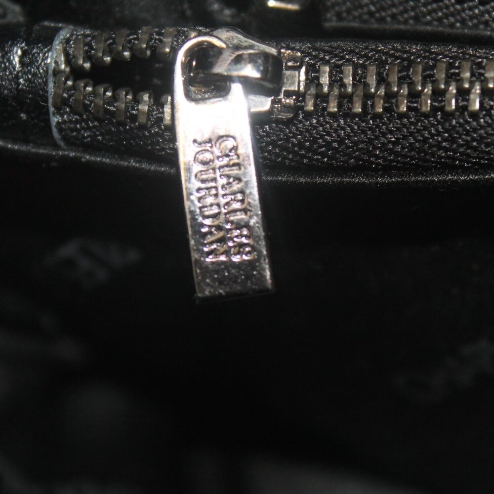 $398 Charles Jourdan Croc Leather 2 Way Satchel Shoulder Bag Purse Like new - Picture 9 of 11